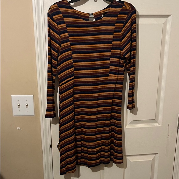 Speechless Multicolor Striped Midi Dress - Picture 1 of 4